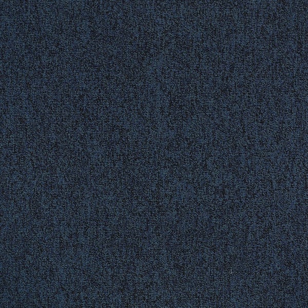 Wild-Thrive-Blue Commercial/Residential 24 in. x 24 in. Glue-Down Carpet Tile Square (48 sq. ft.)