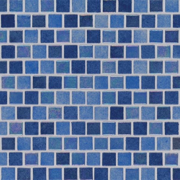 MSI Take Home Tile Sample - Hawaiian Sky 4 in. x 4 in. Glass Mesh-Mounted Mosaic Tile