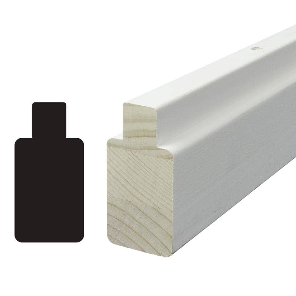 Alexandria Moulding DA 696 2 in. x 41/32 in. x 98 in. Primed Pine Wood