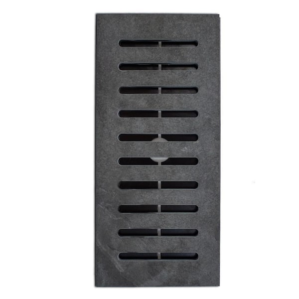 MADE2MATCH Made2Match MSI Montauk Black Gauged Slate 5 in. x 11 in. Flush Floor Tile Vent Register