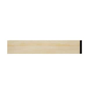 WM266 0.25 in. D x 1.5 in. W x 6 in. L Wood (Pine) Panel Moulding Sample