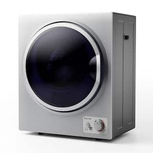 1.5 cu.ft. vented Electric Tumble Compact Laundry Dryer Stainless Steel Wall Mounted in Silver