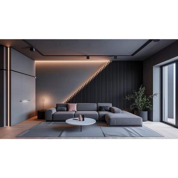 Ejoy 93 in. x 6 in. x 0.8 in. Solid Wood Wall Cladding Siding
