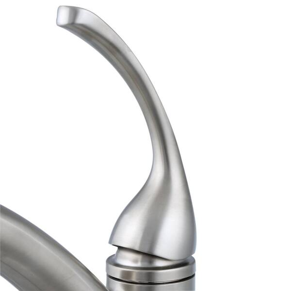 Kohler Forte Single Handle Pull Out Sprayer Kitchen Faucet With Masterclean Spray Face In Vibrant Brushed Nickel K 10433 Bn The Home Depot