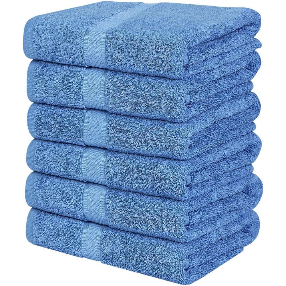 SIGOUYI Bath Towels, Laundry Loads of Fun on Blue Stripes Towels, Towels  for Bathroom, Microfiber Towel Bathroom Set, Wash Cloths 27x55in Bathroom