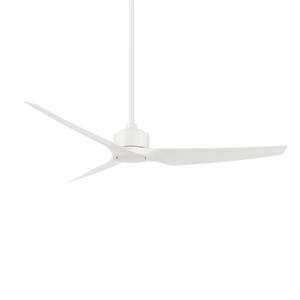 Stella 60 in. Indoor and Outdoor 3-Blade Smart Matte White Ceiling Fan with Remote Control