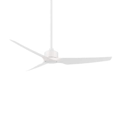 Stella 60 in. Indoor and Outdoor 3-Blade Smart Matte White Ceiling Fan with Remote Control