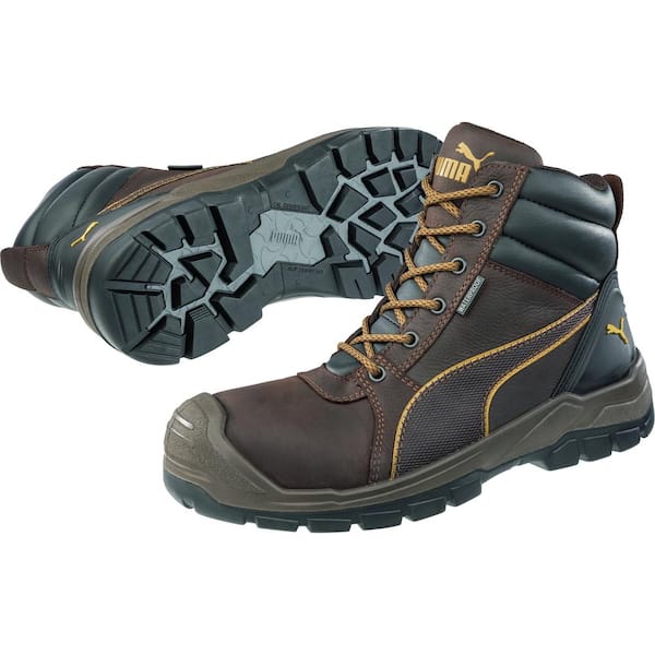 Men's Tornado CTX 6 in. Safety Work Boots - Soft Toe - Brown Size 10(M)