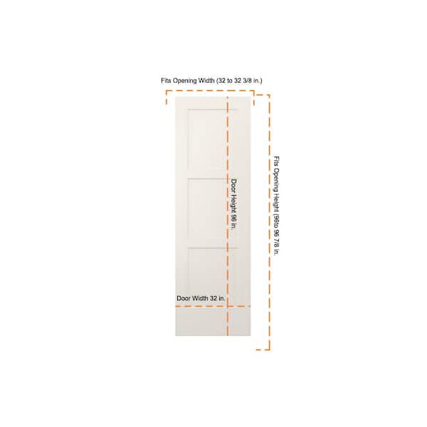 32 in. x 96 in. Birkdale Primed Smooth Hollow Core Molded Composite Interior Door Slab 32 in. x 96 in. Birkdale Primed Smooth Hollow Core Molded Composite Interior Door Slab