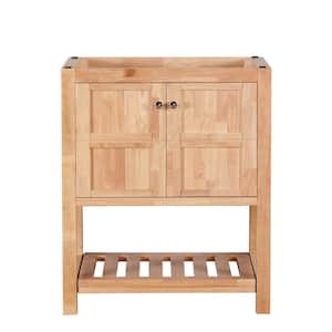 Manhattan 30 in. W x 18 in. D Bath Vanity Cabinet Only in Natural Wood