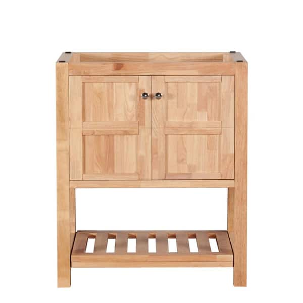 Unbranded Manhattan 30 in. W x 18 in. D Bath Vanity Cabinet Only in Natural Wood