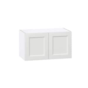 30 in. W x 14 in. D x 15 in. H Alton Painted White Shaker Assembled Wall Bridge Kitchen Cabinet