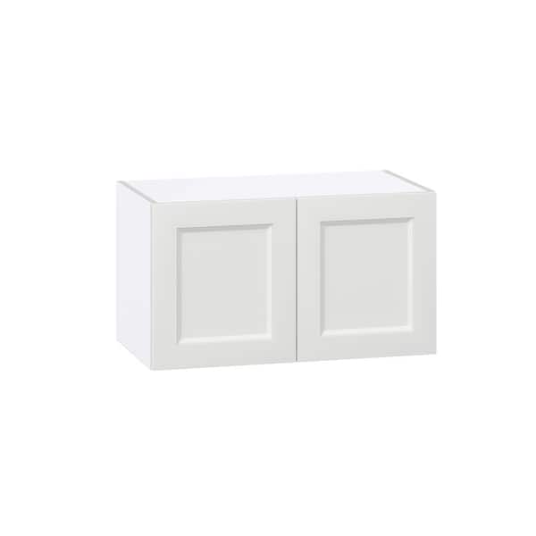 J COLLECTION Laramie 27 in. W x 14 in. D x 15 in. H Assembled Wall Bridge Kitchen Cabinet in Painted Bright White