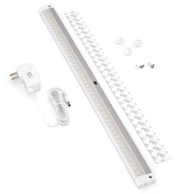 20 in. LED 6000K White Under Cabinet Lighting, Dimmable Hand Wave Activated (1-Pack)