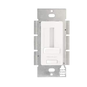 White Slide Single Pole Dimmer Switch for Dimmable 60-Watt LED 1-Pack