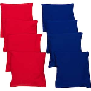 6 in. Red and Blue Starter Set Cornhole Bean Bags (8-Set)