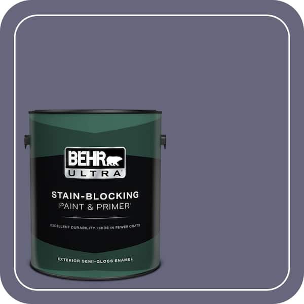 BEHR ULTRA 1 gal. #640F-6 Enchanted Evening Semi-Gloss Enamel Exterior Paint & Primer