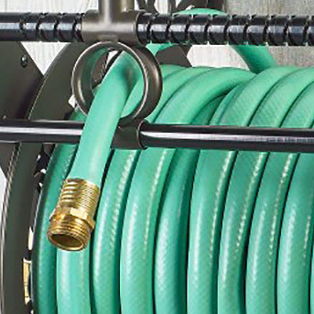 Bronze Aluminum Decorative Wall Mount Garden Hose Reel