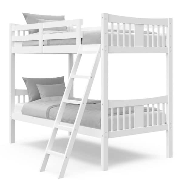 Storkcraft Caribou White Solid Hardwood Twin Bunk Daybed