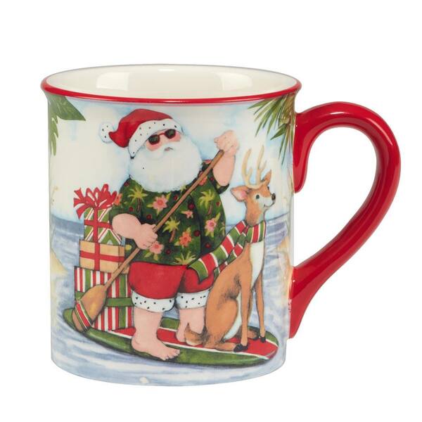 Certified International Christmas Fun Red Sayings 18 oz. Assorted Colors  Stoneware Mug (Set of 6) 36956SET6 - The Home Depot