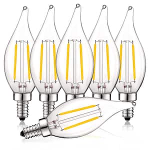 40-Watt Equivalent CA11 Dimmable LED Light Bulbs UL Listed 3000K Soft White (6-Pack)
