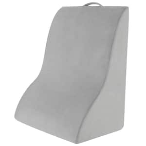 Bed Wedge Pillow Back Body Support Triangle Reading Pillow Detachable Cover Grey