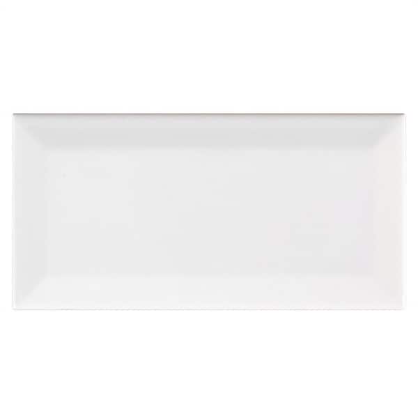 Jeffrey Court Allegro White Bevel 3 in. x 6 in. Glossy Ceramic Wall Tile (11 sq. ft. / Case) Jeffrey Court Allegro White Bevel 3 in. x 6 in. Glossy Ceramic Wall Tile (11 sq. ft. / Case)