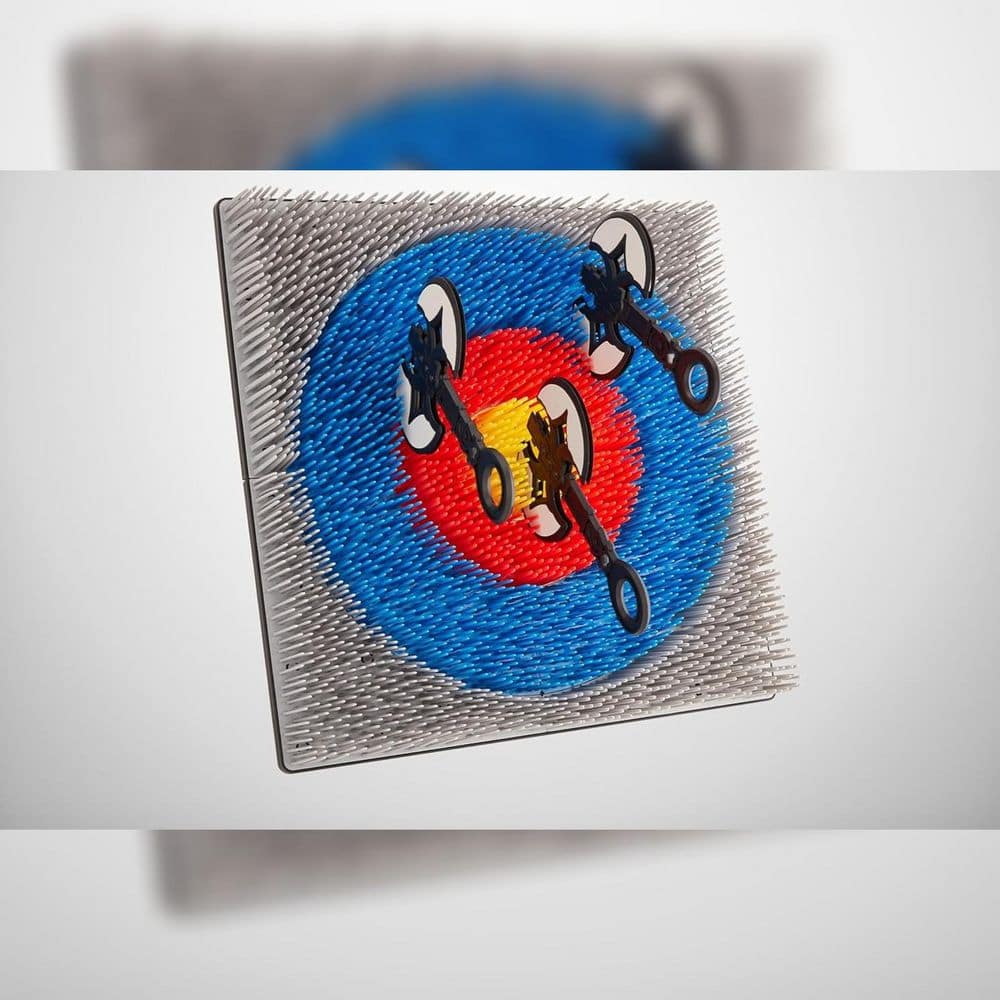 JUMBL Wall-Mounted Axe Throwing Game, Indoor Foam Axe Set with
