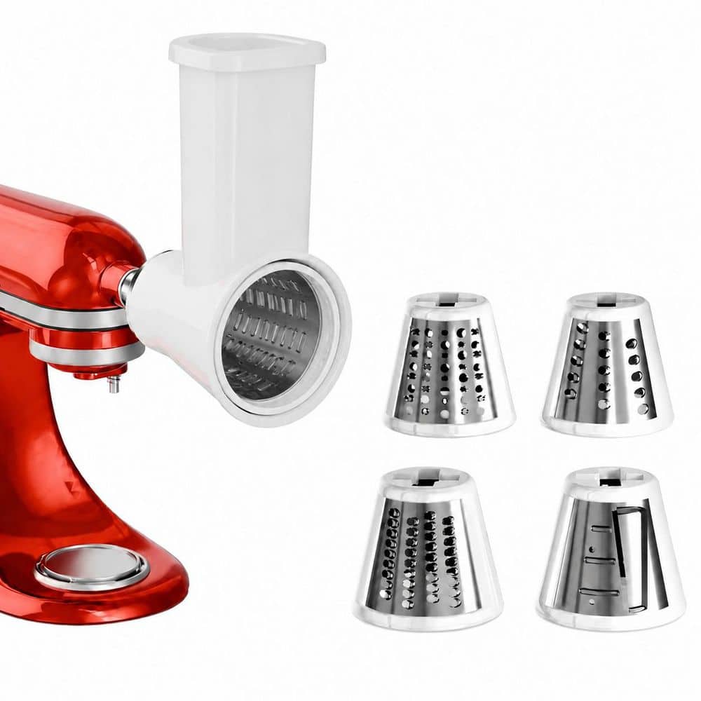 White Slicer Shredder Attachment for KitchenAid Stand Mixers with 4 Blades, Dishwasher Safe price history on PriceWatchPro