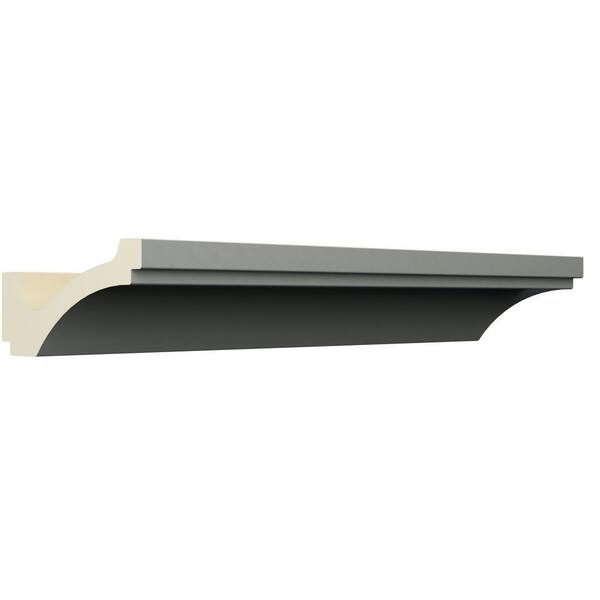 Ekena Millwork Arlene 6 in. D x 6.5 in. W x 94.5 in. L Polyurethane Crown Moulding