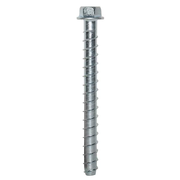 Simpson Strong-Tie Titen HD 1/2 in. x 5 in. Zinc-Plated Heavy-Duty Screw  Anchor (20-Pack) THD50500HC20 - The Home Depot