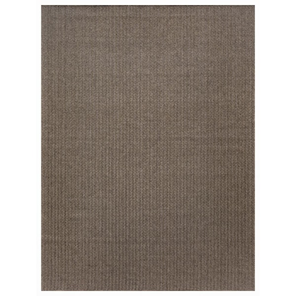 Nourison Tulum Brown 8 ft. x 10 ft. All-Over Design Contemporary Area Rug