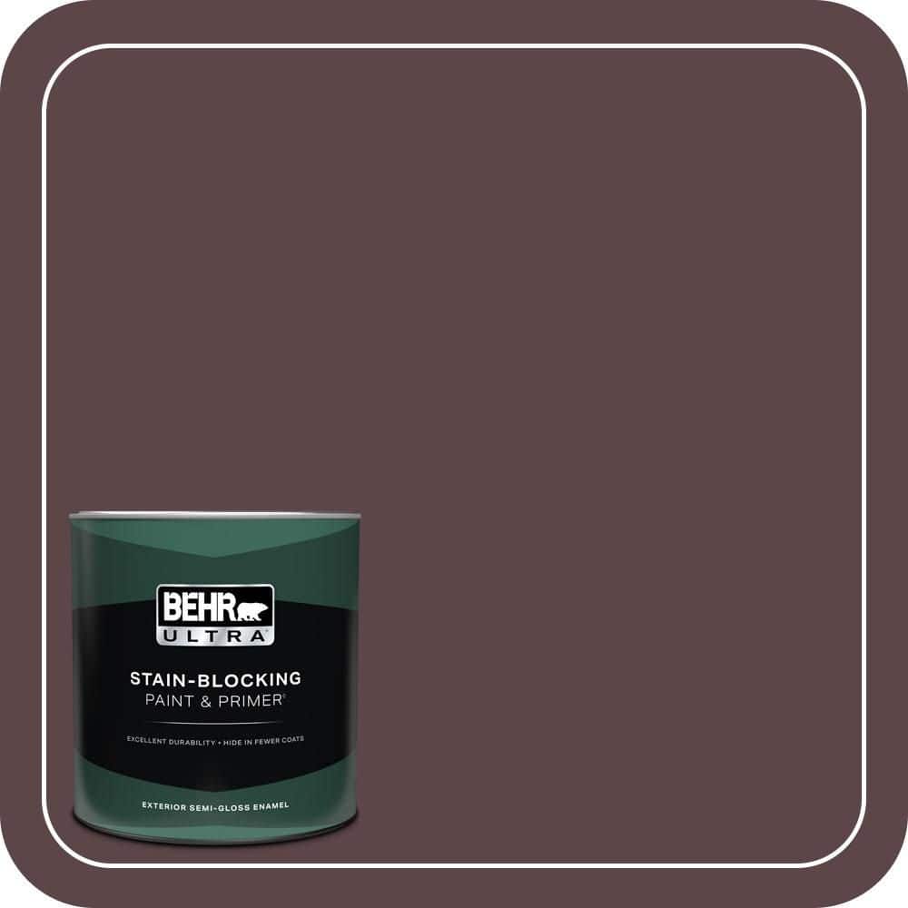 1 qt. Home Decorators Collection #HDC-CL-07 Dark Berry Semi-Gloss Enamel Exterior Paint & Primer price history on PriceWatchPro