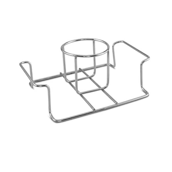 Stainless Steel Beer Can Chicken Vertical Roasters with Premium Grade and Handle for BBQ, Grills and Smokers (1-Pack)