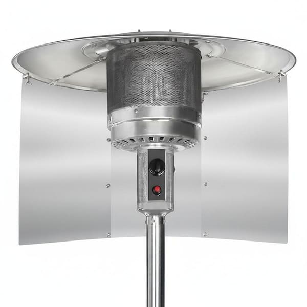SenQWFa Outdoor Patio Heater Reflector Shield Large 3 Panels Metal