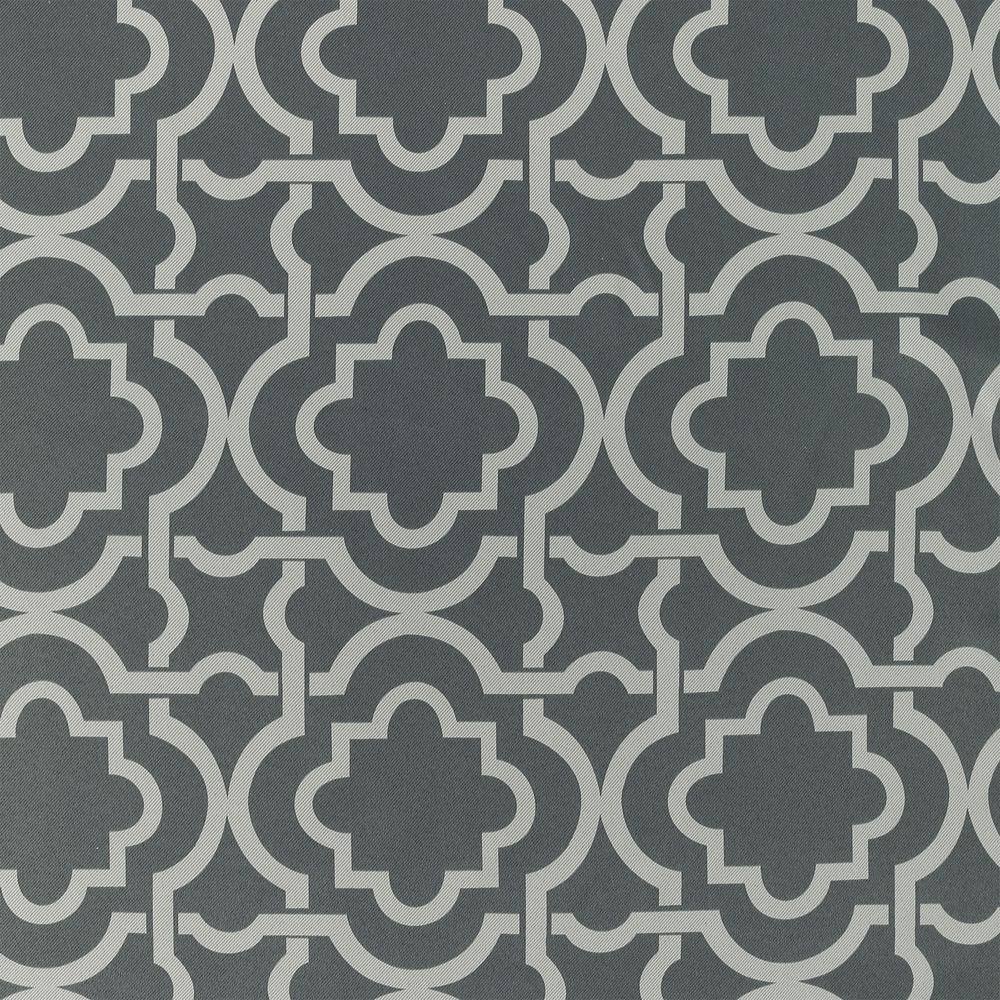 Gray Trellis Blackout Grommet Curtain Panel, 40" x 84"