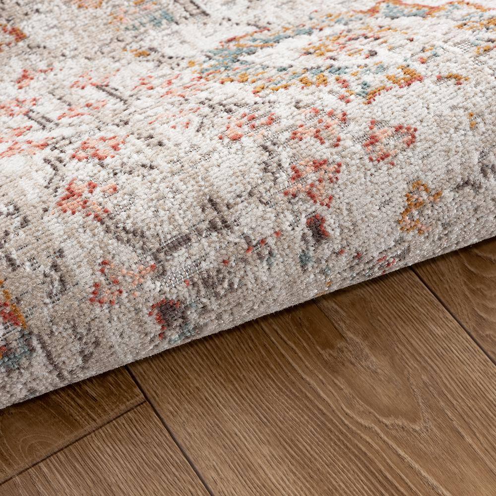 Reversible Blue Synthetic Rectangular 5' x 7' Area Rug