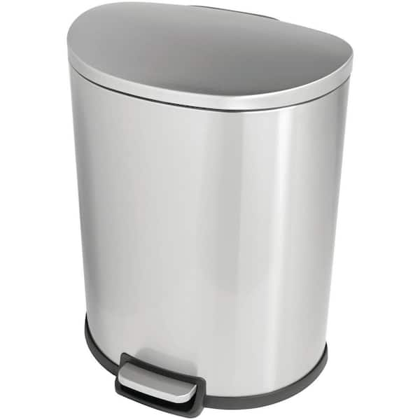 13-Gal. Stainless Steel Trash Can