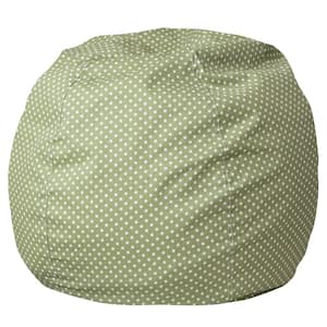 Small Green Dot Kids Bean Bag Chair