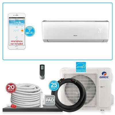 GREE Vireo 18,000 BTU 1.5 Ton Ductless Mini Split Air Conditioner And ...