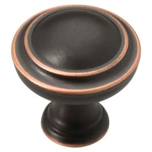 Capital 1-1/4 in. (32 mm) Bronze with Copper Highlights Round Cabinet Knob