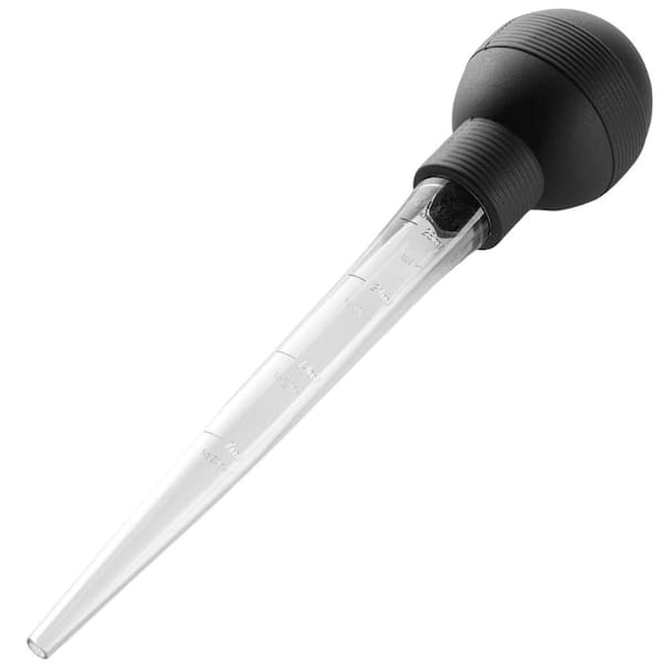 Zulay Kitchen Turkey Baster Syringe with Cleaning Brush - Black
