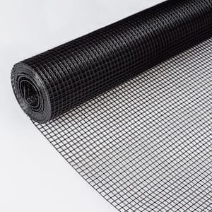 1/2 in. x 4 ft. x 50 ft. 19 Gauge Black Vinyl Coated Hardware Cloth Welded Cage Wire Fence Chicken Fence Mesh Roll