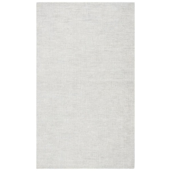 Natural Fiber 4 ft. x 6 ft. Light Blue Solid Color Area Rug
