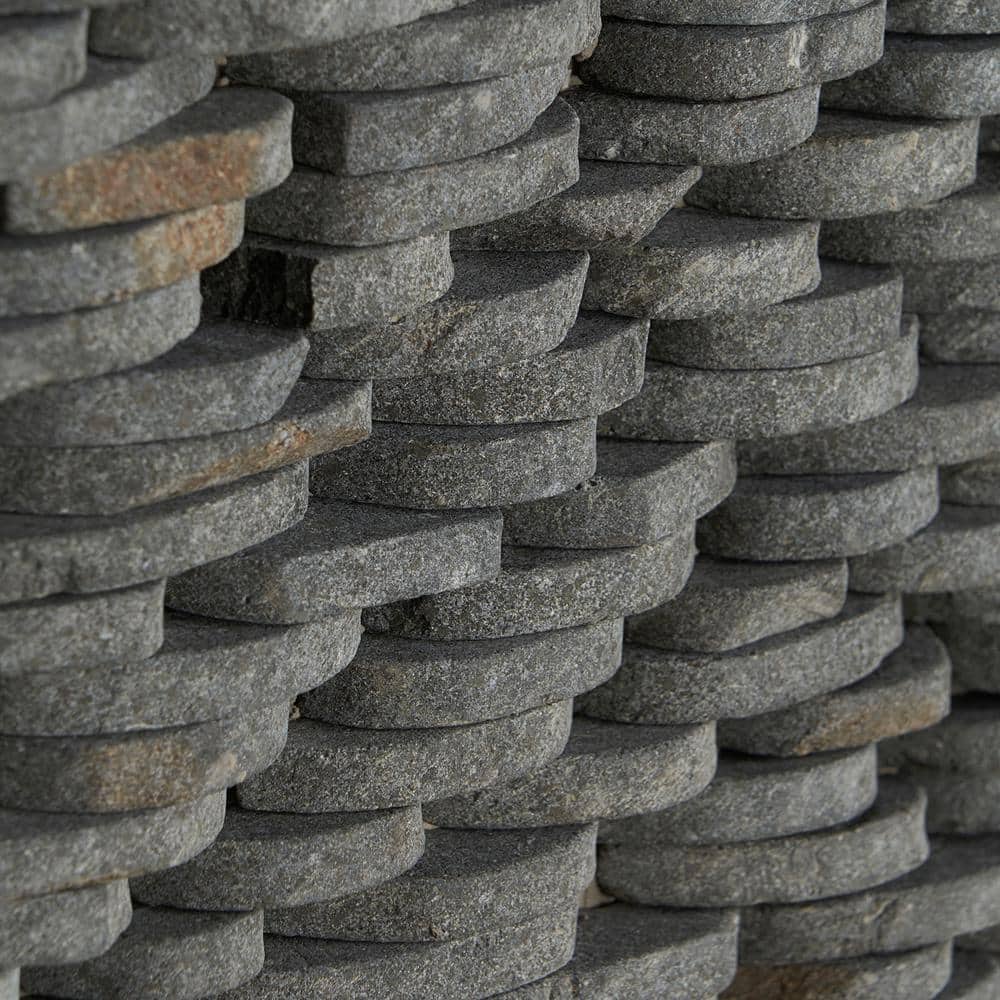 Picturesque 11" x 4" Natural Gray Slate Mosaic Tile