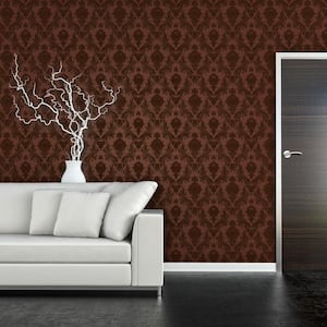 Damsel Ruby Removable Peel and Stick Vinyl Wallpaper, 28 sq. ft.