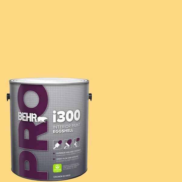 BEHR PRO 1 gal. #320B-5 Zinnia Gold Eggshell Interior Paint