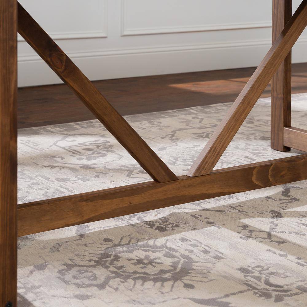 Farmhouse Haven 72" Reclaimed Pine Wood Rustic Dining Table