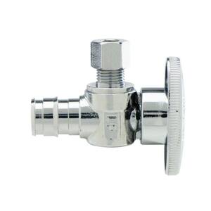 1/2 in. Cold Expansion Barb x 1/4 in. Comp 1/4-Turn Angle Stop