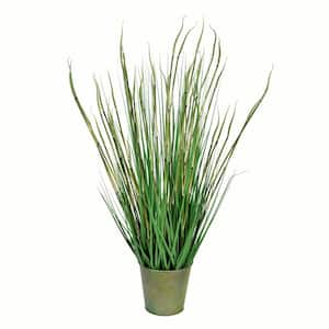 34 in Artificial Potted Green Reed Grass.